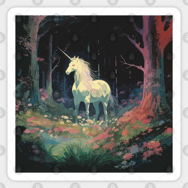 The Last Unicorn Sticker by Ray Crimson